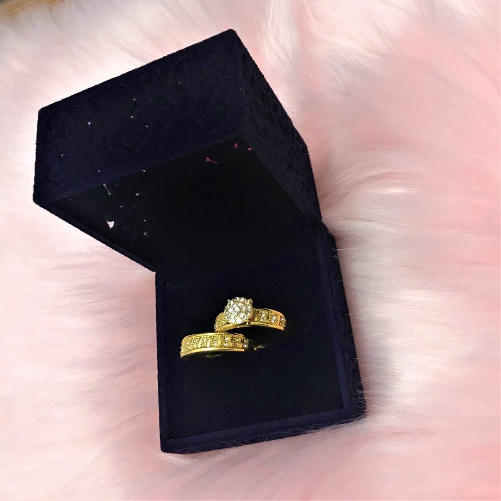 Fashion Jewelry Bridal  Engagement Ring Set